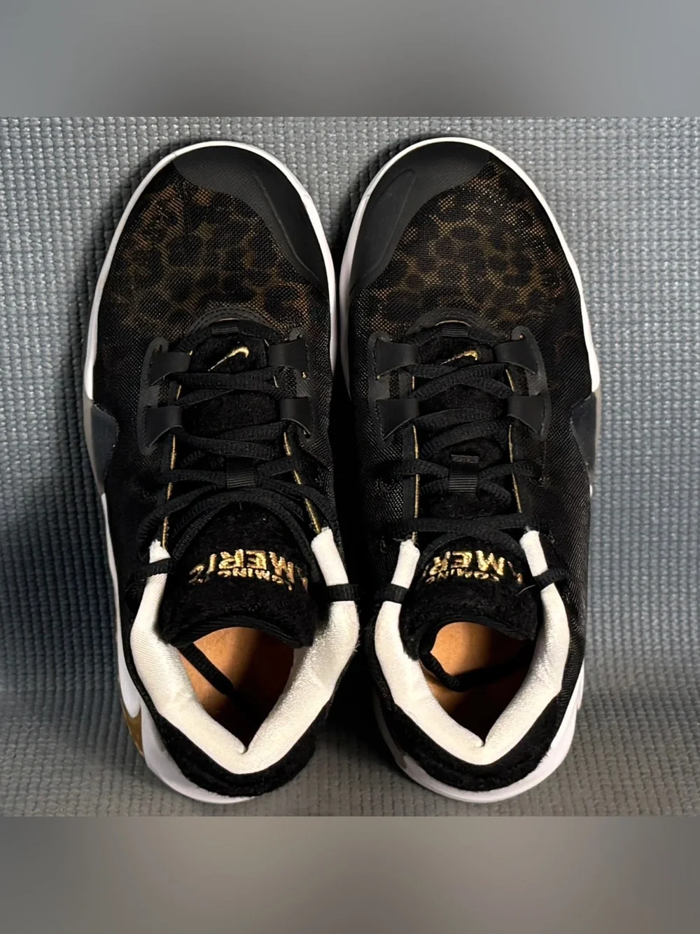 Nike Zoom Freak 1 GS ‘Coming to America’ Gold Black Shoes BQ5633-900 Size 6Y